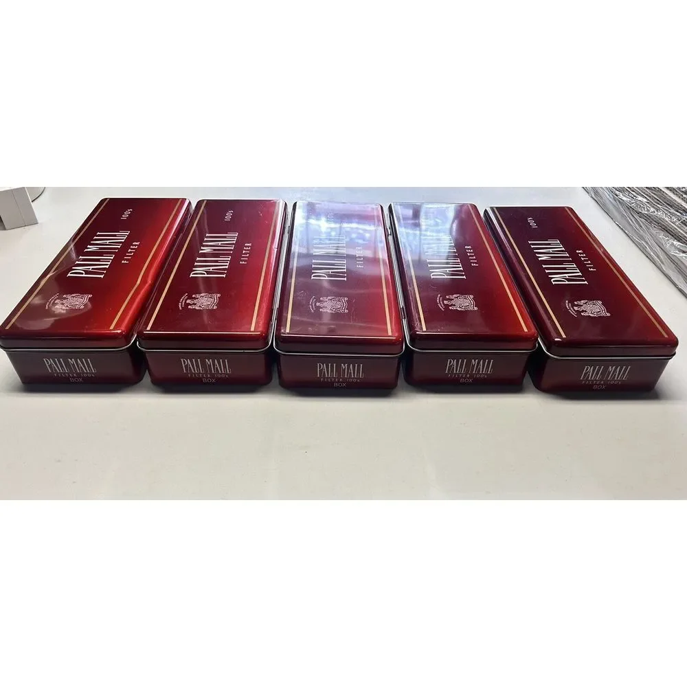 Vintage Pall‎ Mall Cigarette Tins Lot Of 5
